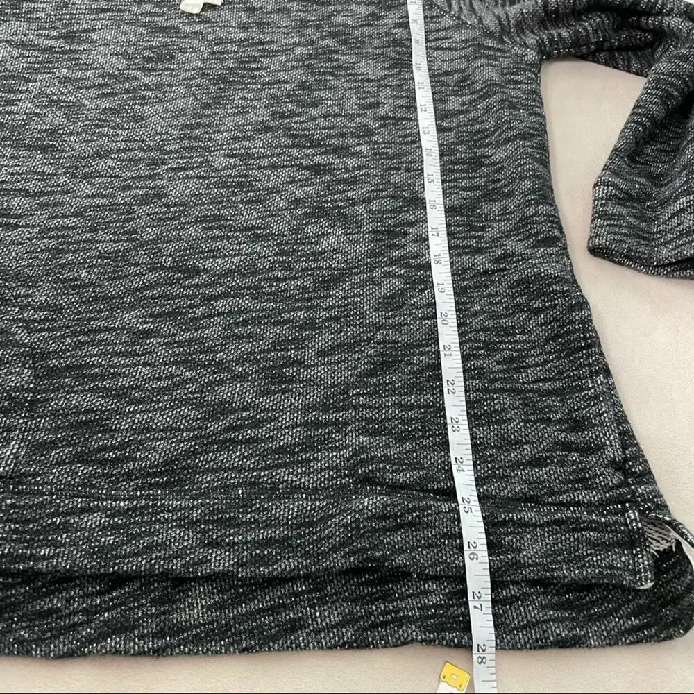 J.Crew Gray Turtleneck Tunic Heather Gray Sweater Sweatshirt Size S/M Pockets - Picture 9 of 10